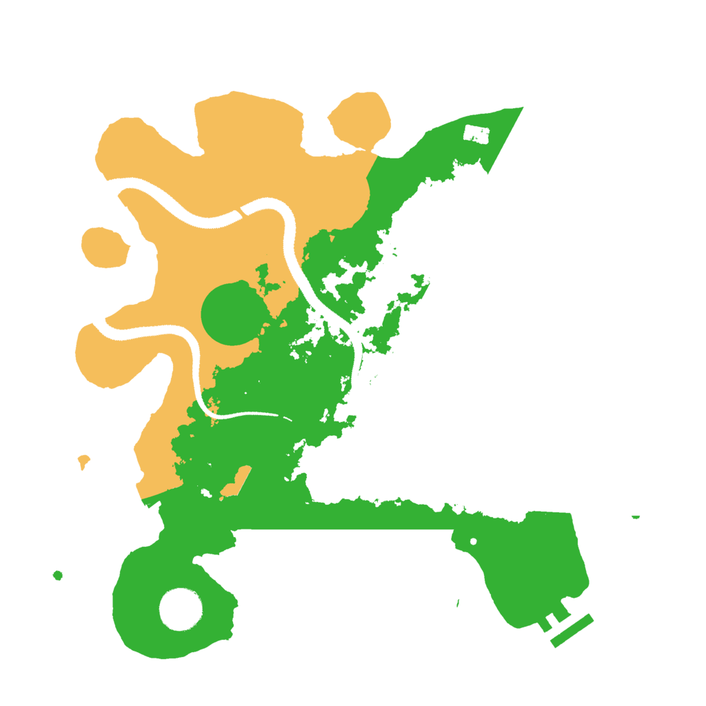 Biome Rust Map: Procedural Map, Size: 3000, Seed: 3148