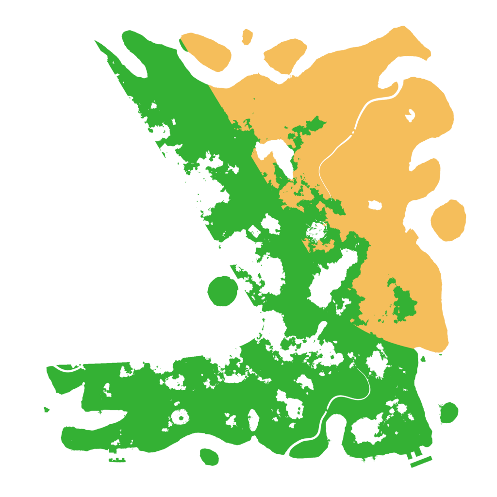 Biome Rust Map: Procedural Map, Size: 4500, Seed: 409075225