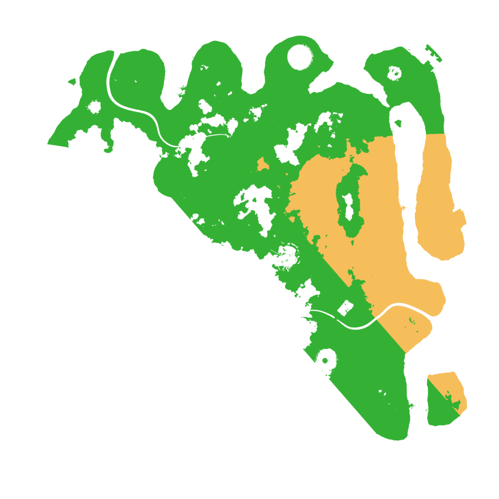Biome Rust Map: Procedural Map, Size: 3500, Seed: 1163985030