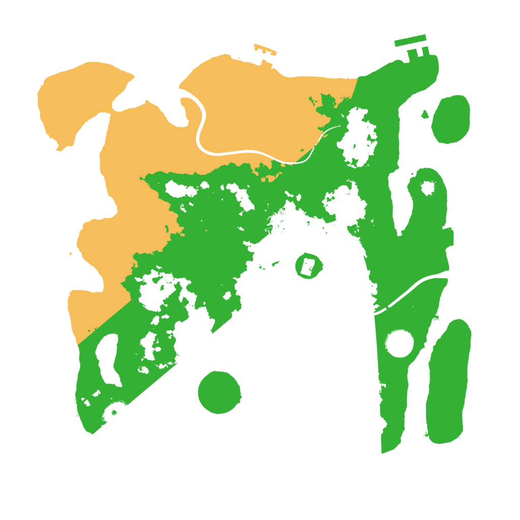 Biome Rust Map: Procedural Map, Size: 3300, Seed: 411801077