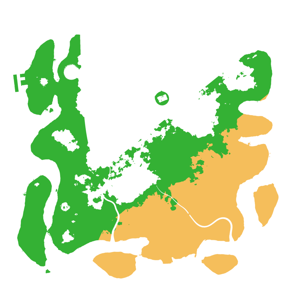 Biome Rust Map: Procedural Map, Size: 3500, Seed: 74829455