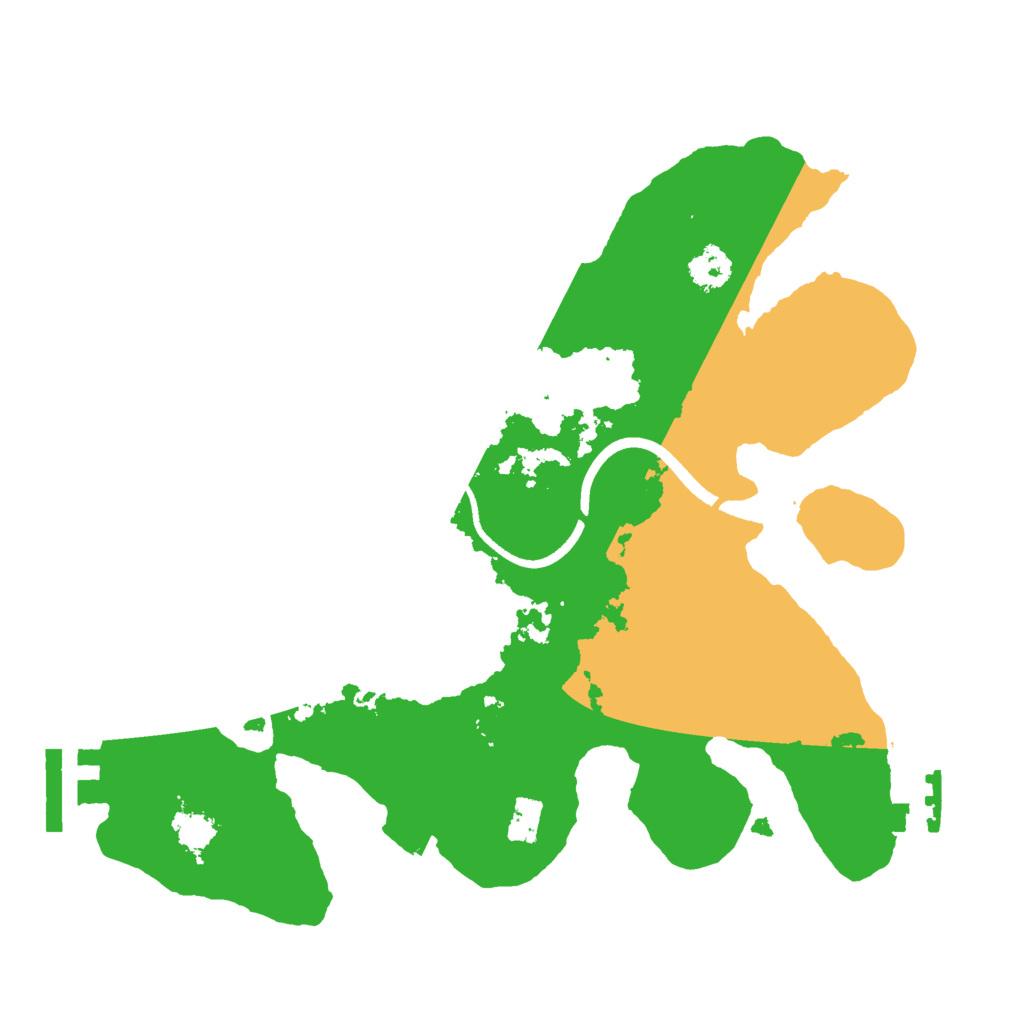 Biome Rust Map: Procedural Map, Size: 2500, Seed: 892221786