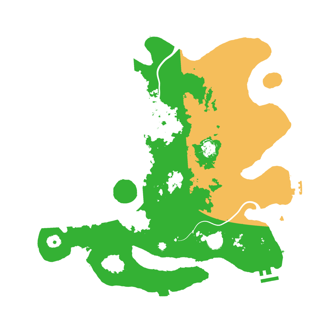 Biome Rust Map: Procedural Map, Size: 3500, Seed: 1403