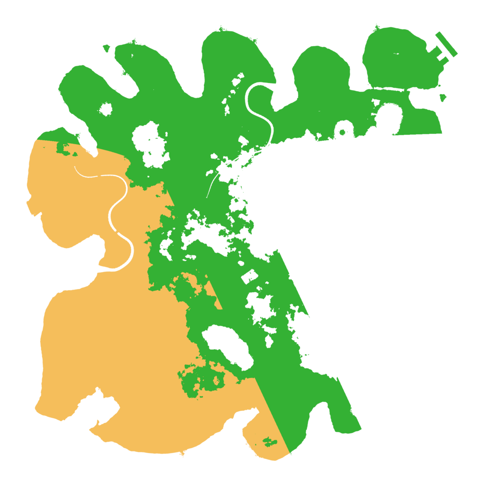 Biome Rust Map: Procedural Map, Size: 3500, Seed: 327471355