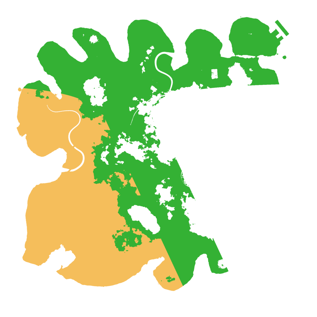 Biome Rust Map: Procedural Map, Size: 3500, Seed: 327471355