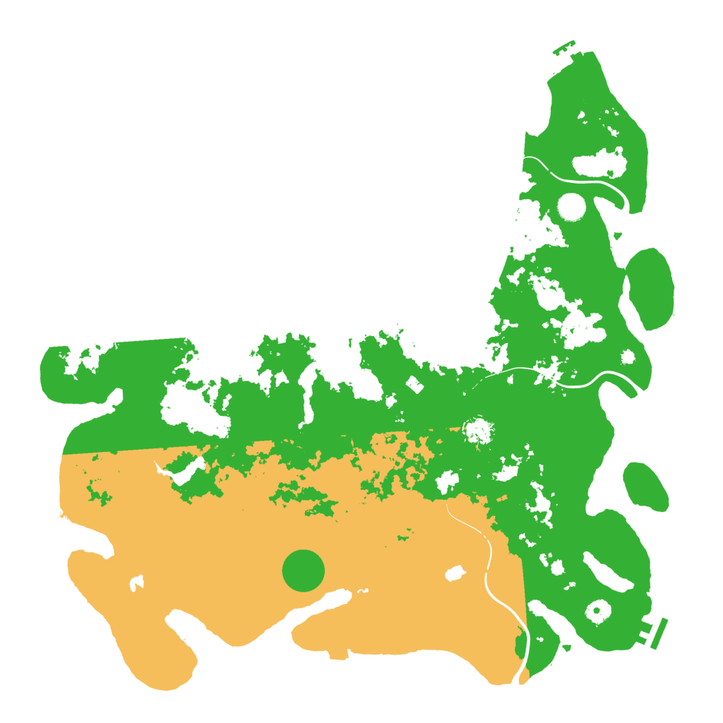 Biome Rust Map: Procedural Map, Size: 4500, Seed: 4012485