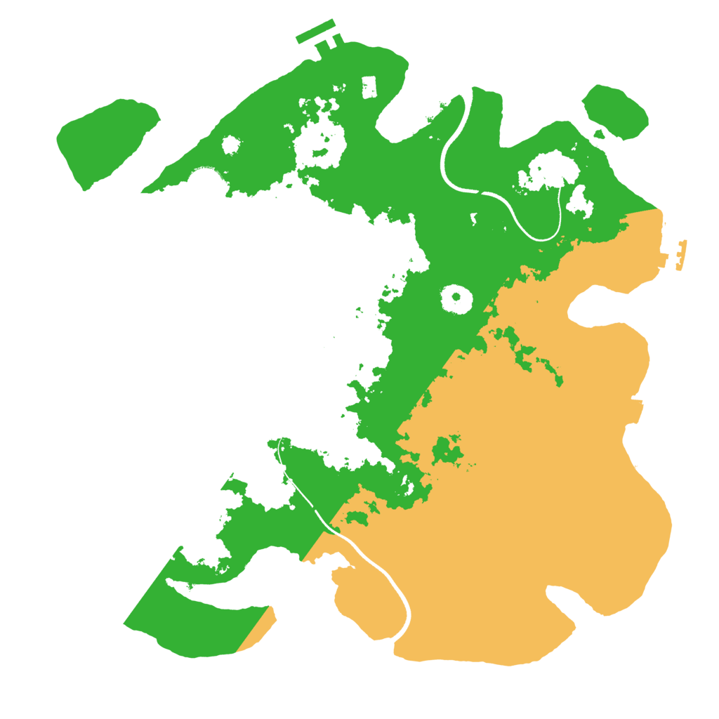 Biome Rust Map: Procedural Map, Size: 3500, Seed: 44635