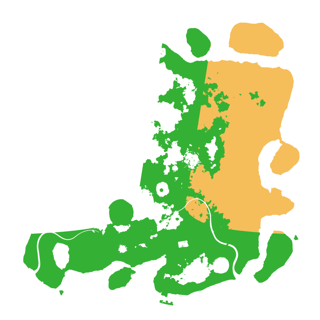 Biome Rust Map: Procedural Map, Size: 3500, Seed: 9237