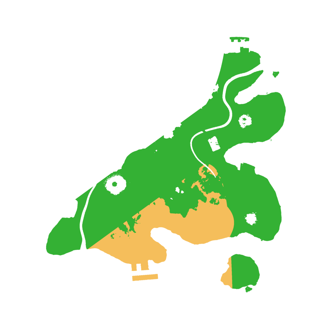 Biome Rust Map: Procedural Map, Size: 2500, Seed: 728178141
