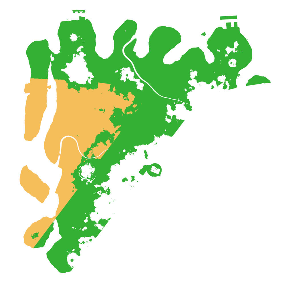 Biome Rust Map: Procedural Map, Size: 3500, Seed: 156177620