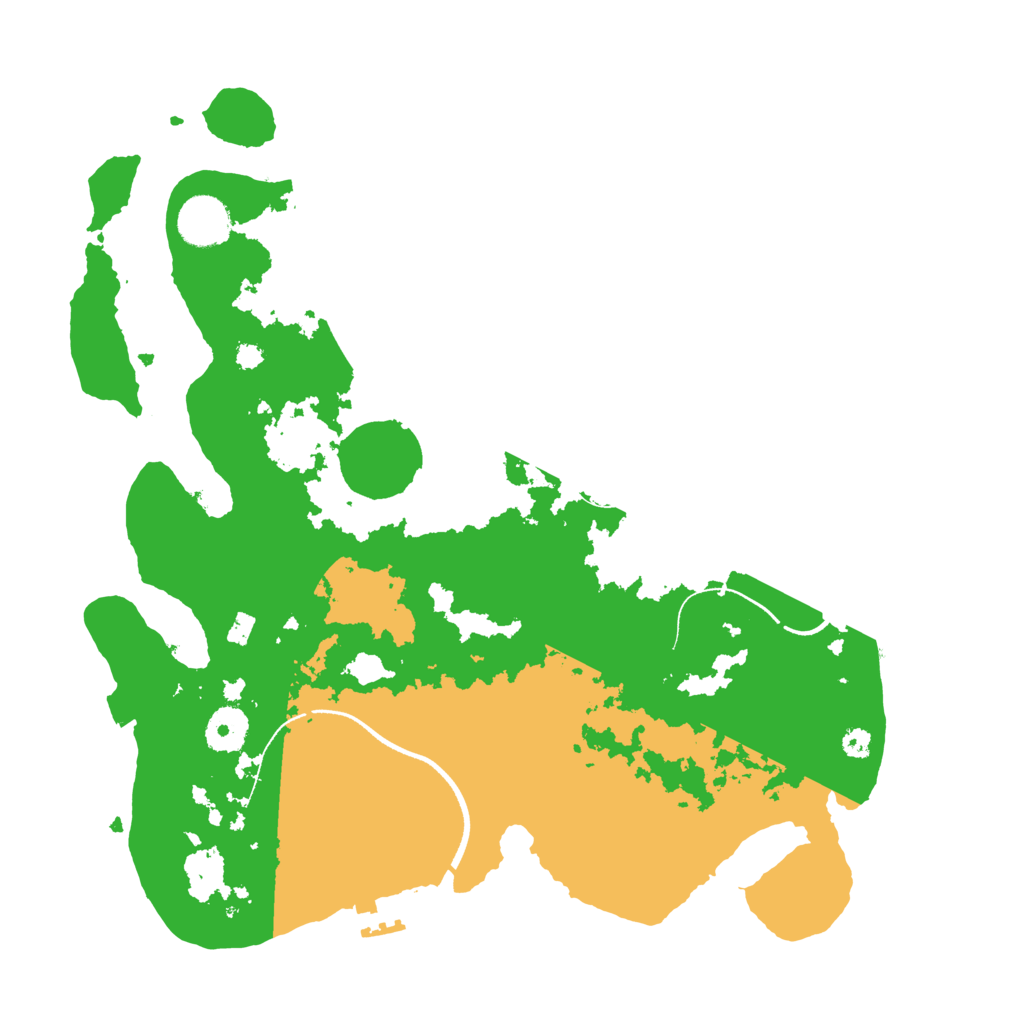 Biome Rust Map: Procedural Map, Size: 3500, Seed: 3331072