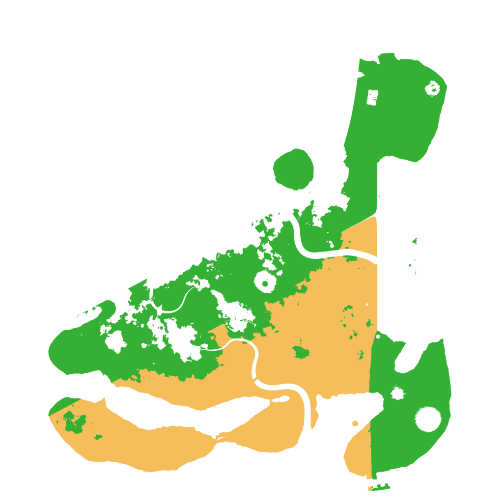 Biome Rust Map: Procedural Map, Size: 3500, Seed: 149529392