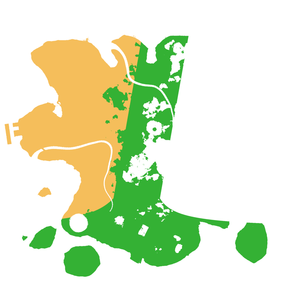 Biome Rust Map: Procedural Map, Size: 3000, Seed: 445123