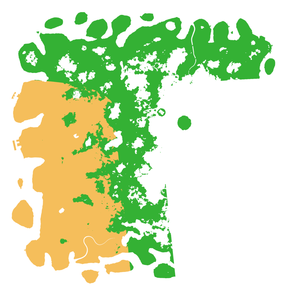 Biome Rust Map: Procedural Map, Size: 6000, Seed: 19766080