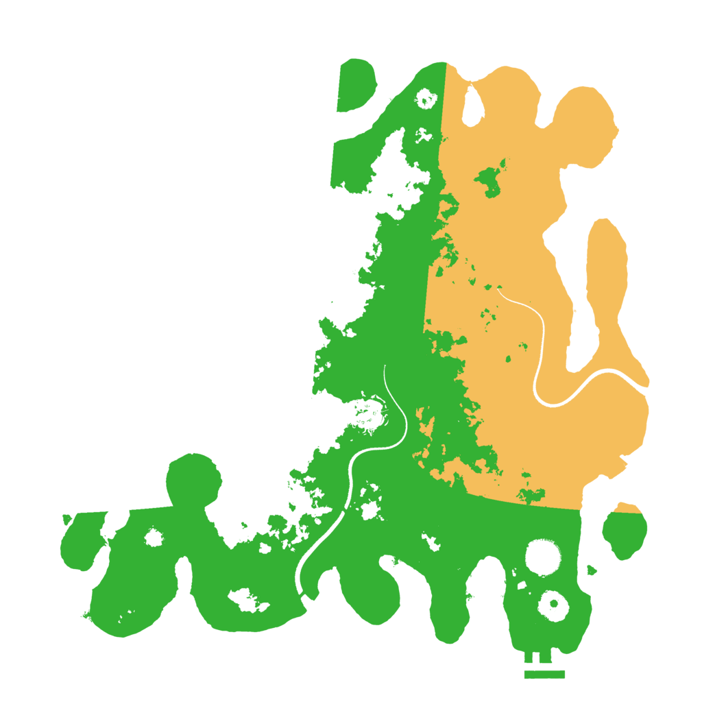 Biome Rust Map: Procedural Map, Size: 3500, Seed: 1046997515