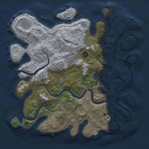 Thumbnail Rust Map: Procedural Map, Size: 3850, Seed: 2037408120, 12 Monuments