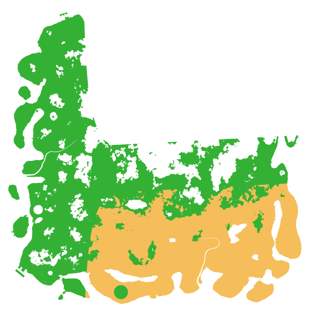 Biome Rust Map: Procedural Map, Size: 6000, Seed: 1954580489