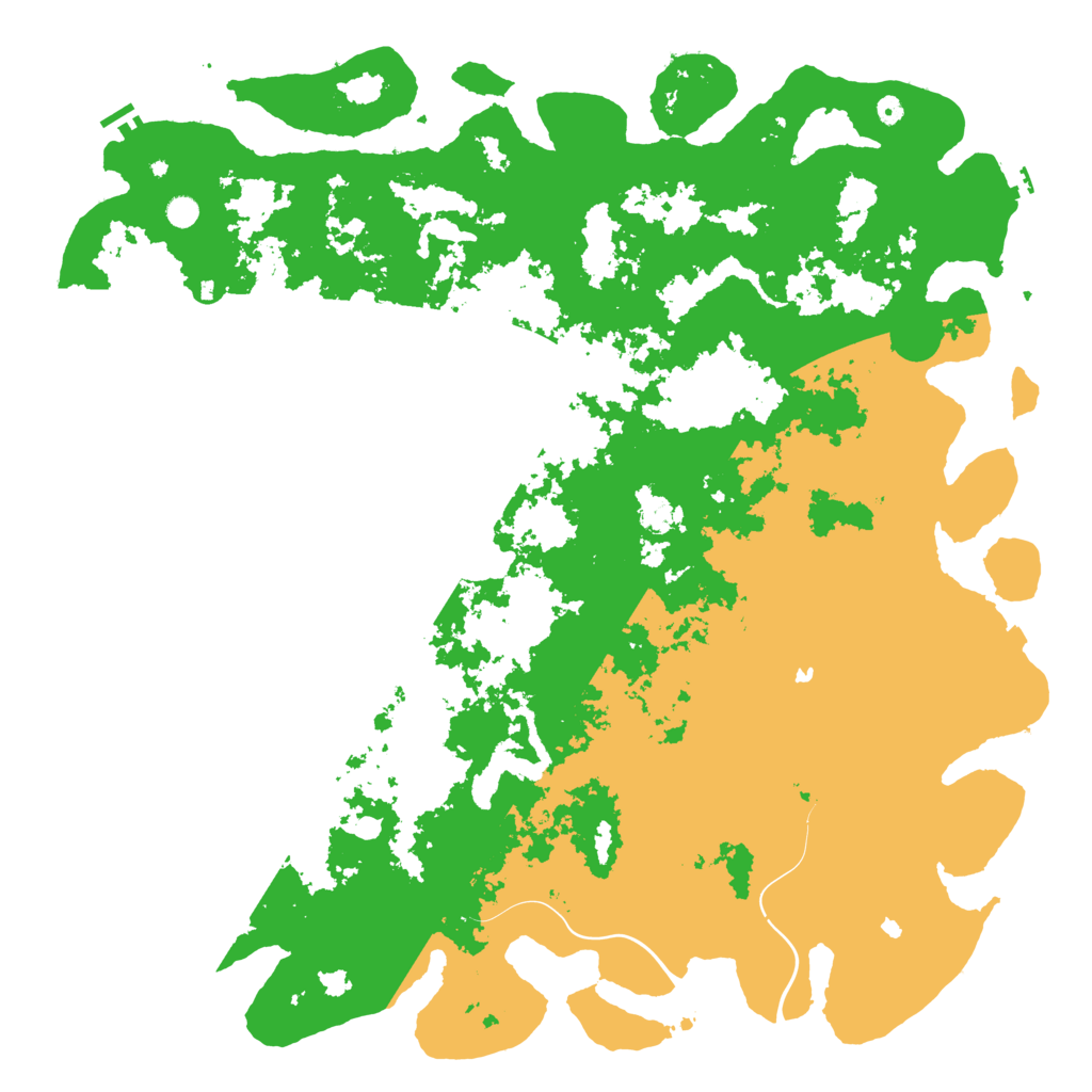 Biome Rust Map: Procedural Map, Size: 6000, Seed: 42161
