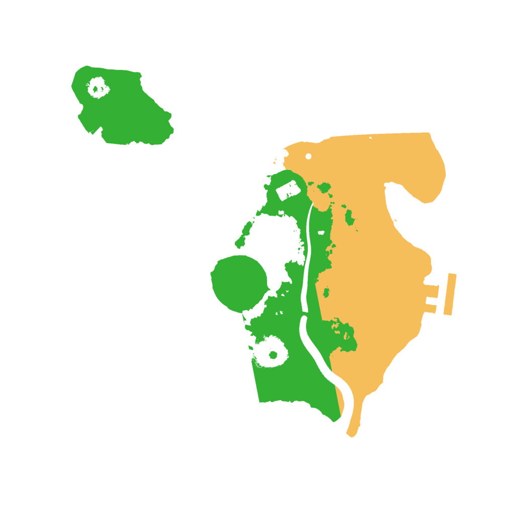 Biome Rust Map: Procedural Map, Size: 2500, Seed: 5610914