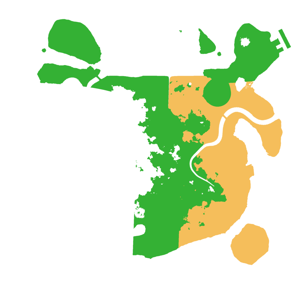 Biome Rust Map: Procedural Map, Size: 3000, Seed: 21941140