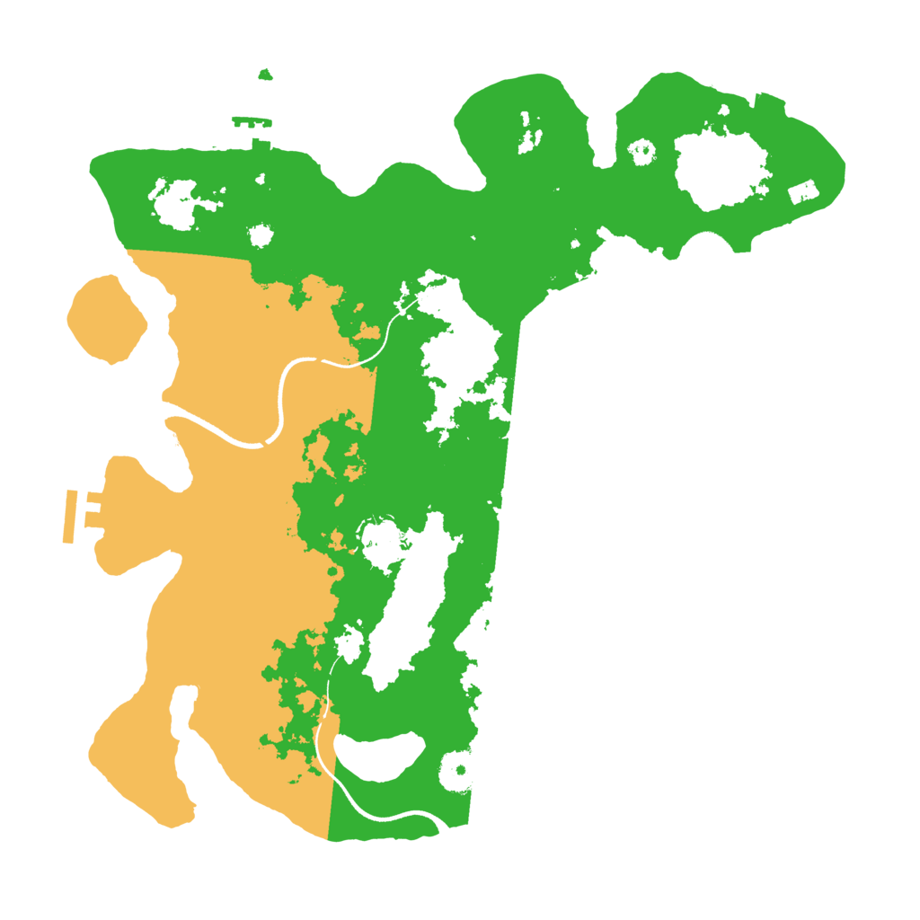 Biome Rust Map: Procedural Map, Size: 3500, Seed: 332631141