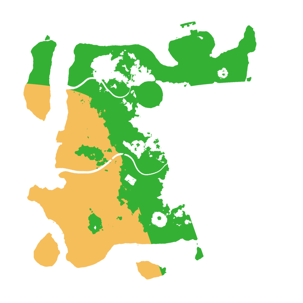 Biome Rust Map: Procedural Map, Size: 3000, Seed: 498848508