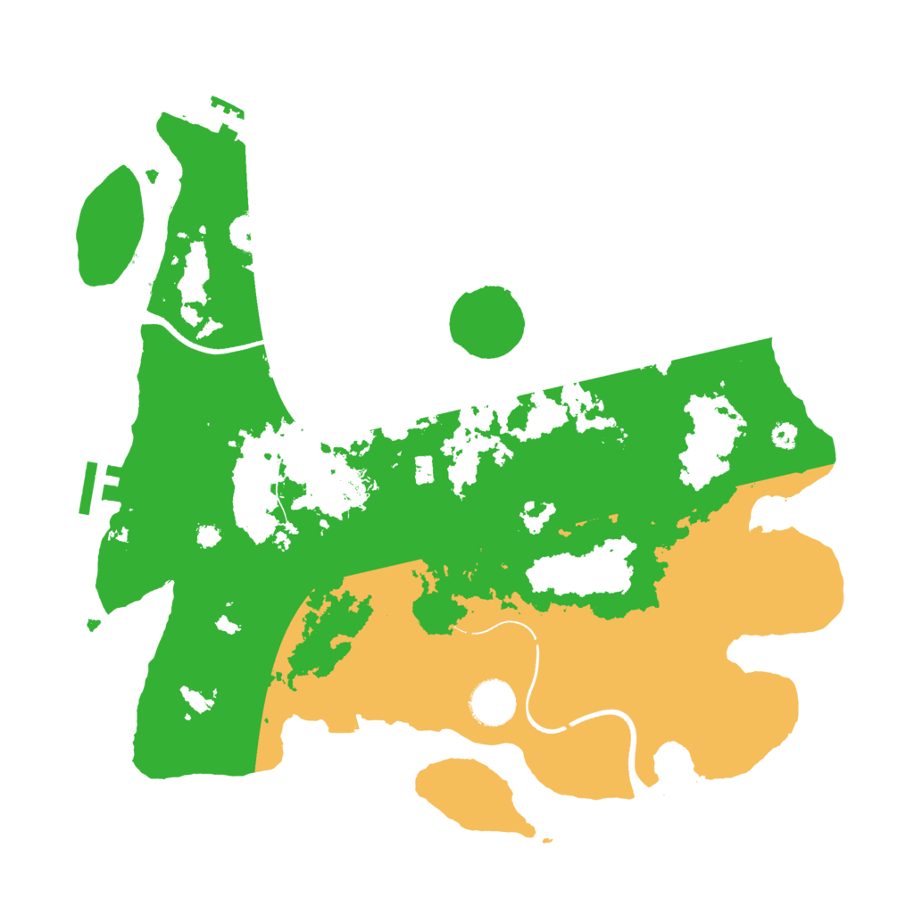 Biome Rust Map: Procedural Map, Size: 3500, Seed: 623556202