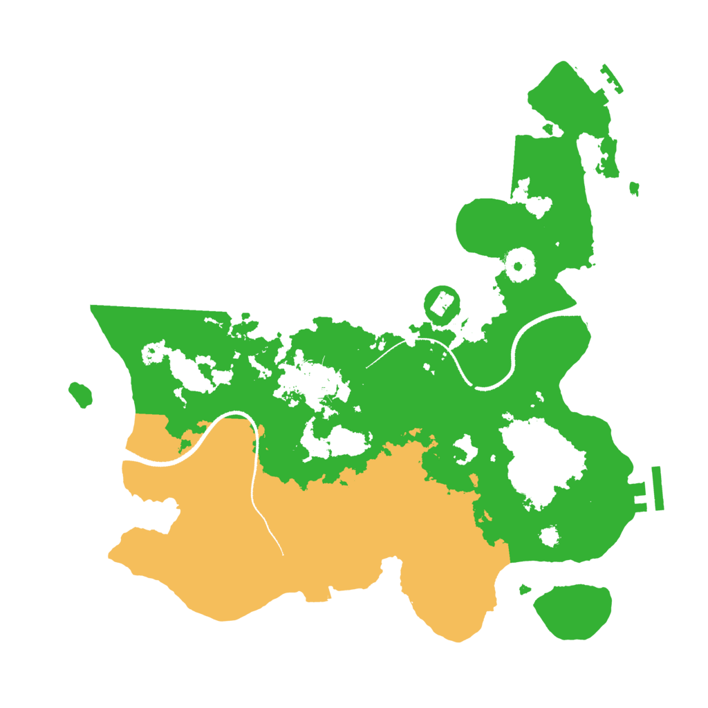 Biome Rust Map: Procedural Map, Size: 3250, Seed: 155077119