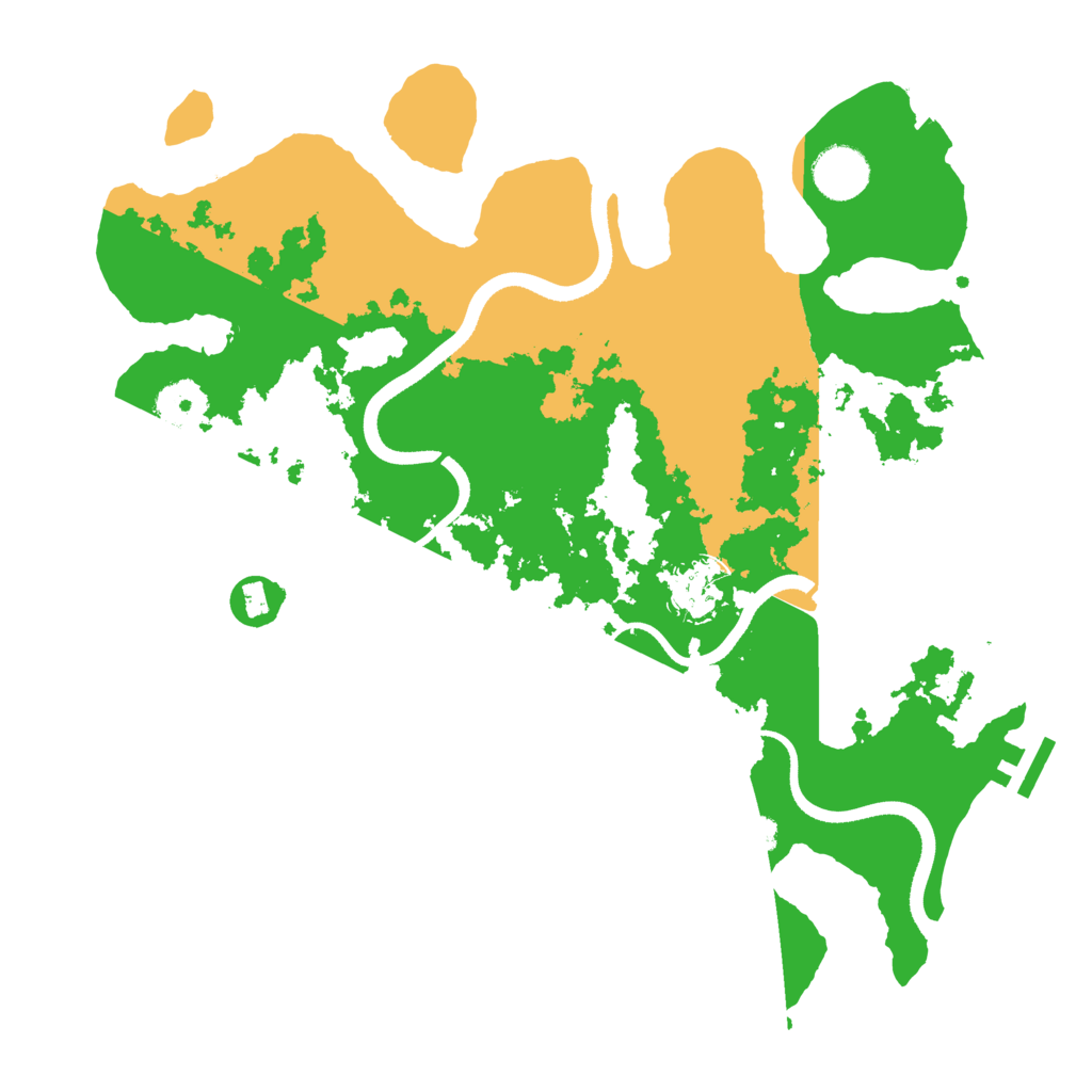 Biome Rust Map: Procedural Map, Size: 3500, Seed: 410594563