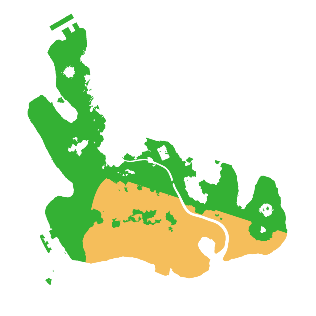 Biome Rust Map: Procedural Map, Size: 2500, Seed: 12387