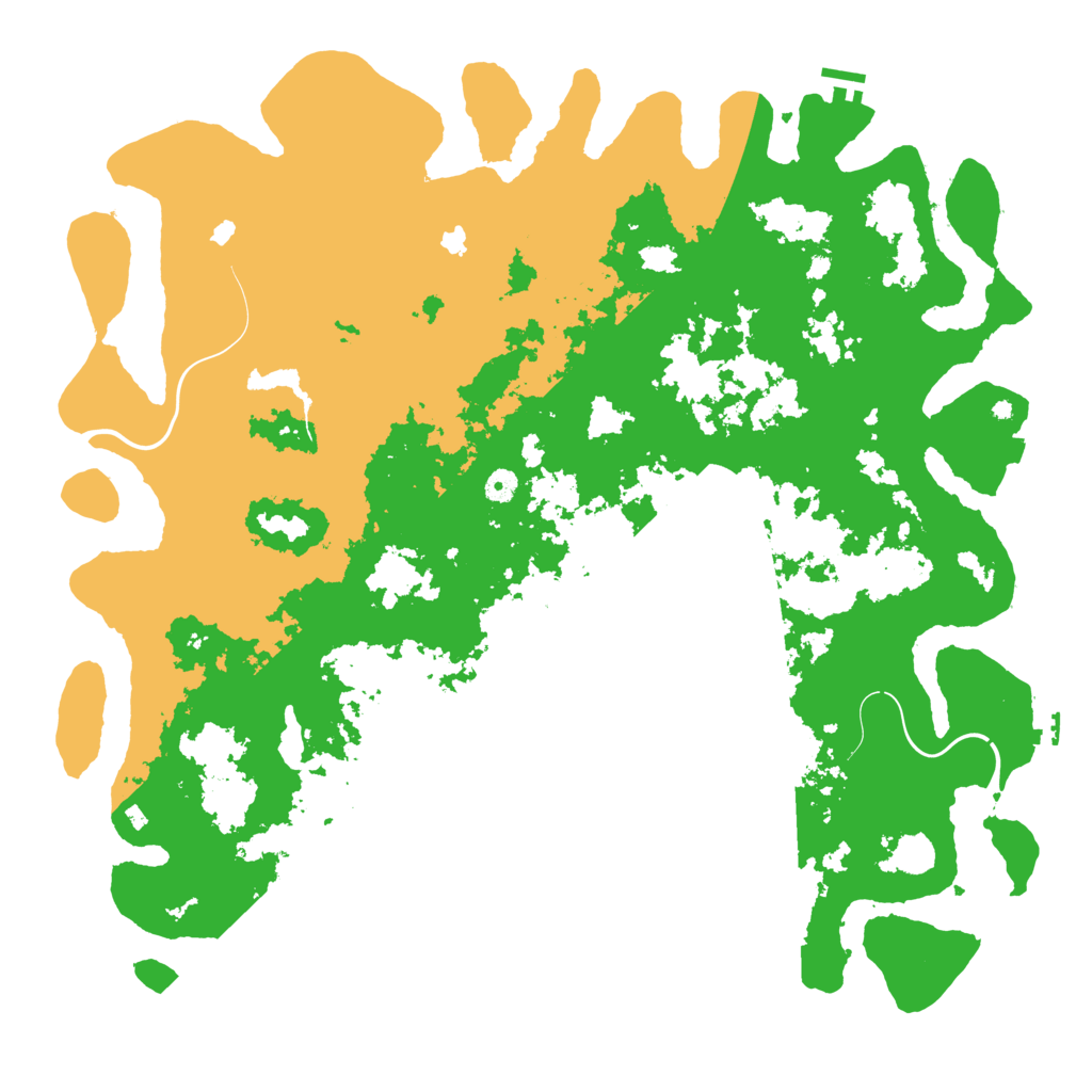 Biome Rust Map: Procedural Map, Size: 5000, Seed: 35630007