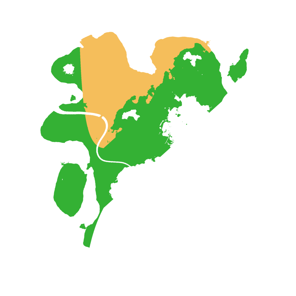Biome Rust Map: Procedural Map, Size: 2500, Seed: 20252137
