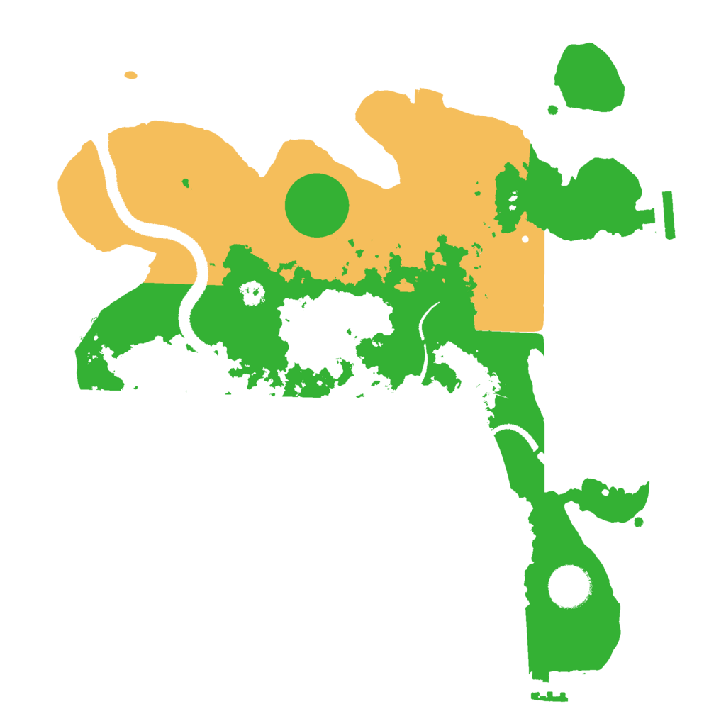 Biome Rust Map: Procedural Map, Size: 3000, Seed: 590507449