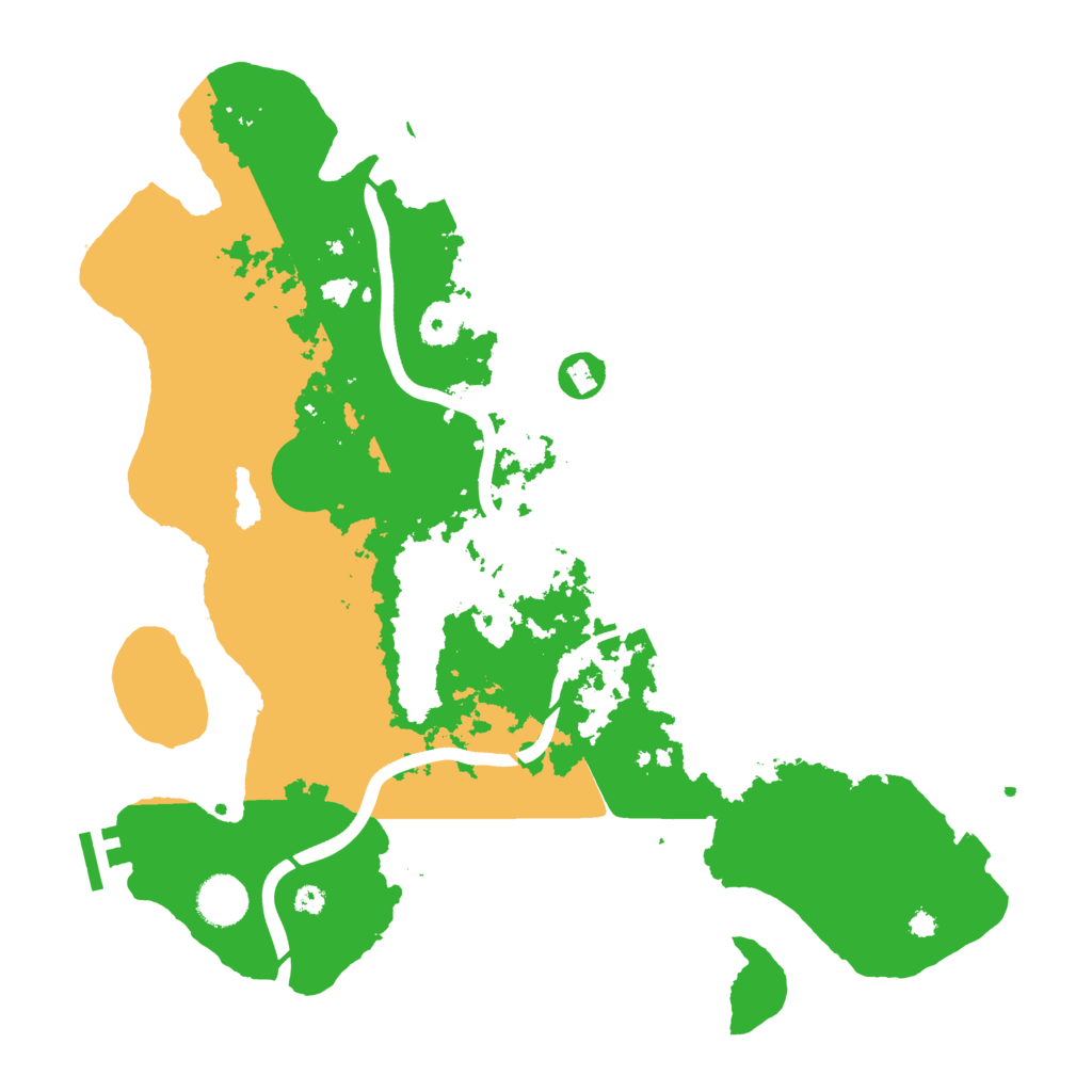 Biome Rust Map: Procedural Map, Size: 3750, Seed: 801406052