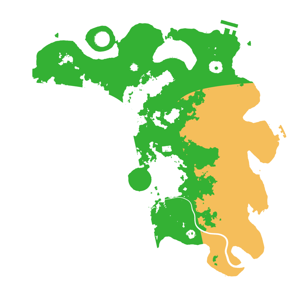 Biome Rust Map: Procedural Map, Size: 3505, Seed: 779699744