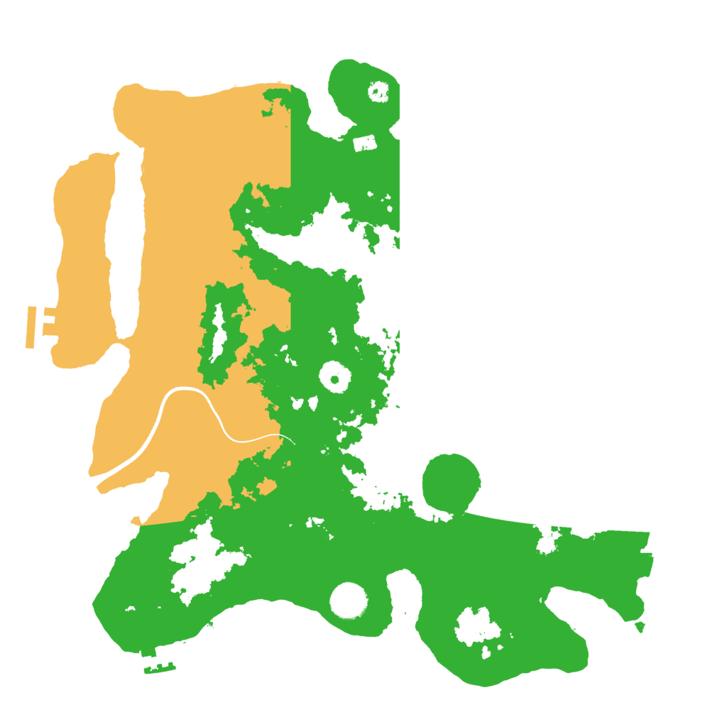 Biome Rust Map: Procedural Map, Size: 3500, Seed: 138978355
