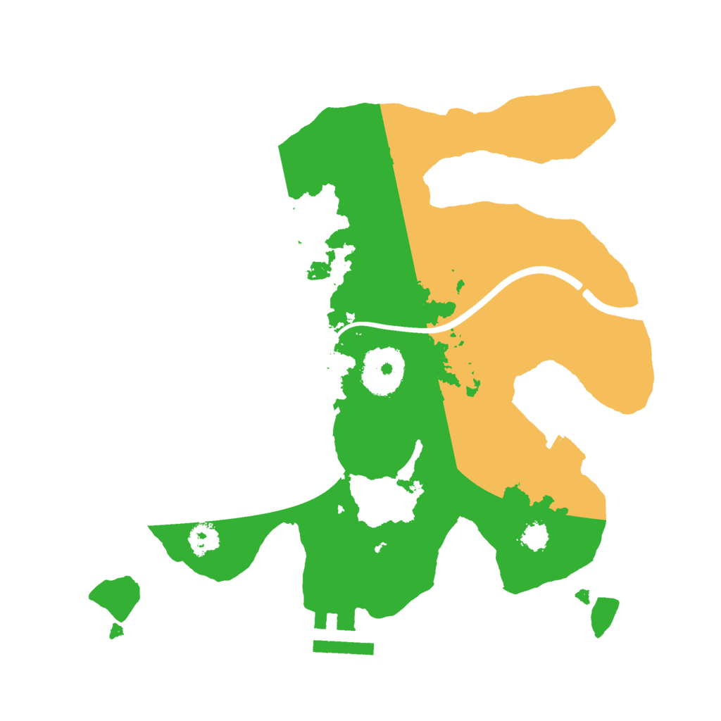 Biome Rust Map: Procedural Map, Size: 2400, Seed: 785756