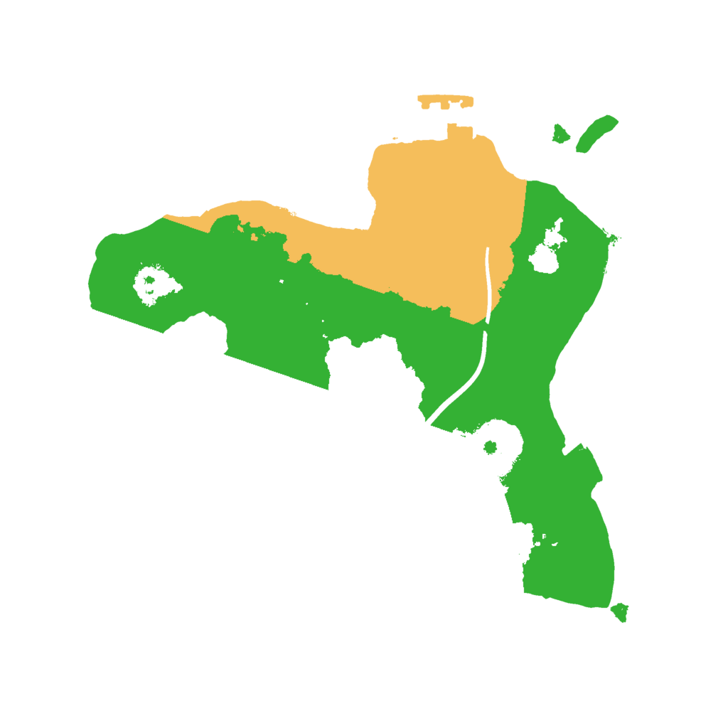Biome Rust Map: Procedural Map, Size: 2000, Seed: 6738444