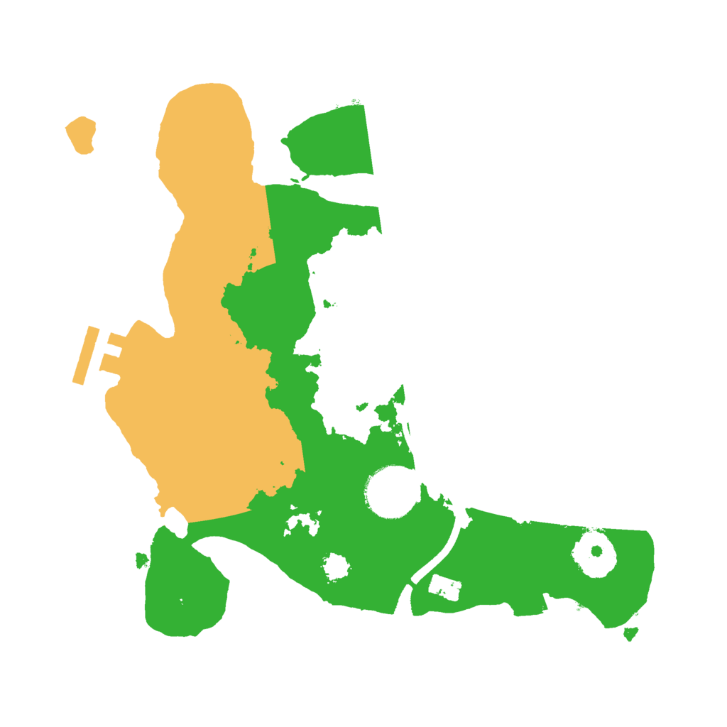 Biome Rust Map: Procedural Map, Size: 2500, Seed: 1333844991
