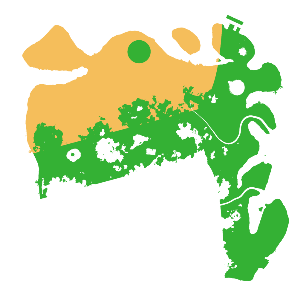 Biome Rust Map: Procedural Map, Size: 3500, Seed: 1033032821