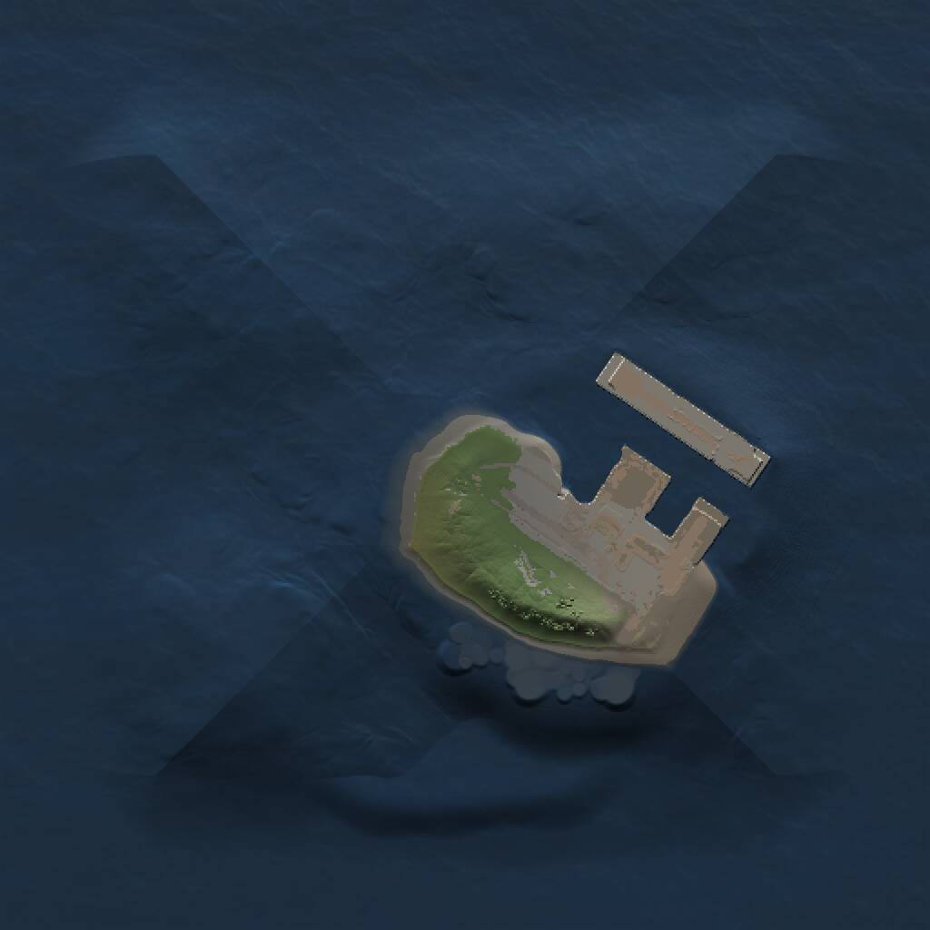 Rust Map: Procedural Map, Size: 1000, Seed: 5162000, 2 Monuments