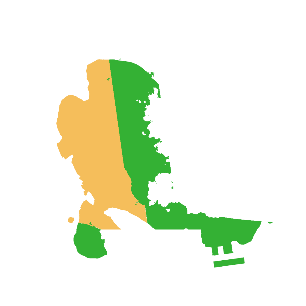Biome Rust Map: Procedural Map, Size: 2000, Seed: 1333844991