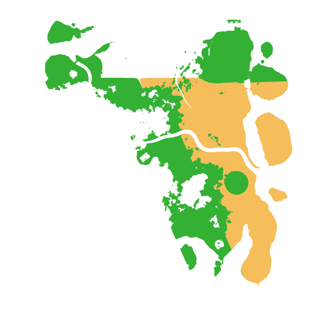 Biome Rust Map: Procedural Map, Size: 3500, Seed: 45457233