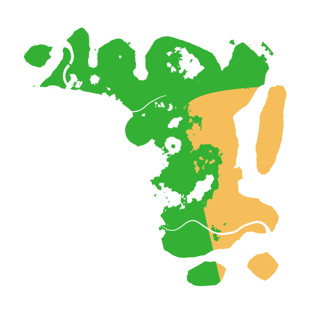 Biome Rust Map: Procedural Map, Size: 3000, Seed: 32885