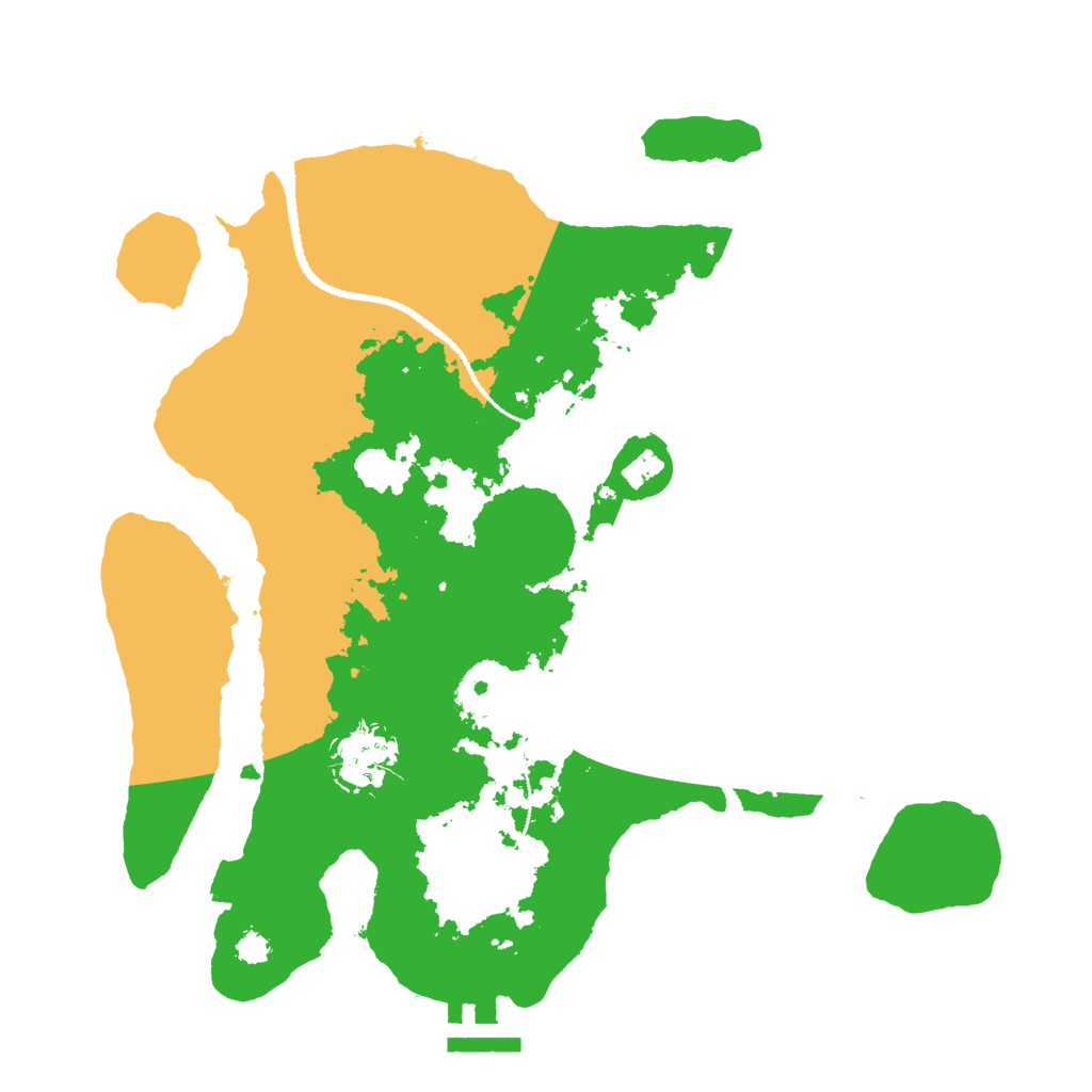 Biome Rust Map: Procedural Map, Size: 3000, Seed: 10999