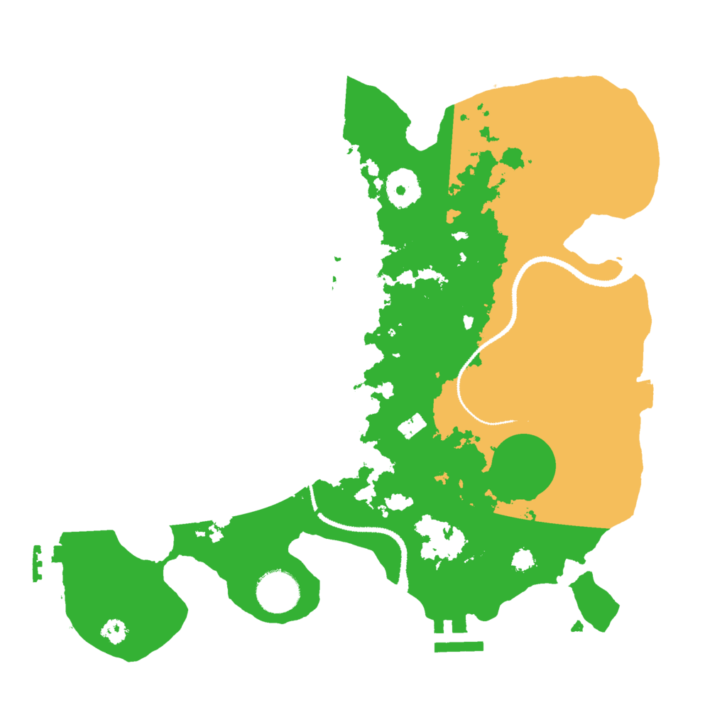 Biome Rust Map: Procedural Map, Size: 3000, Seed: 62493
