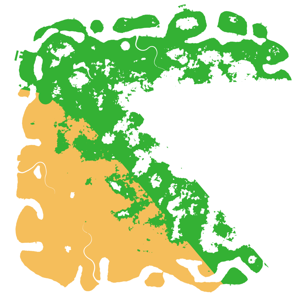 Biome Rust Map: Procedural Map, Size: 6000, Seed: 241966327