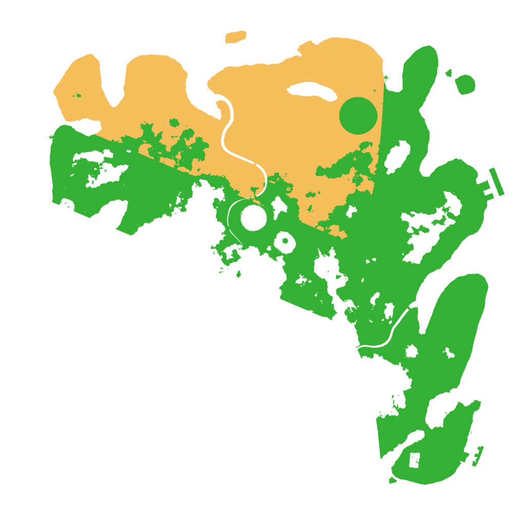 Biome Rust Map: Procedural Map, Size: 3700, Seed: 347406774