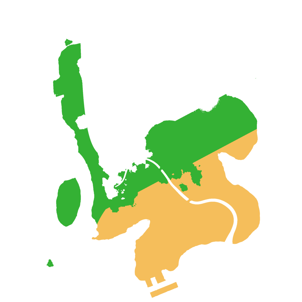 Biome Rust Map: Procedural Map, Size: 2150, Seed: 589289538