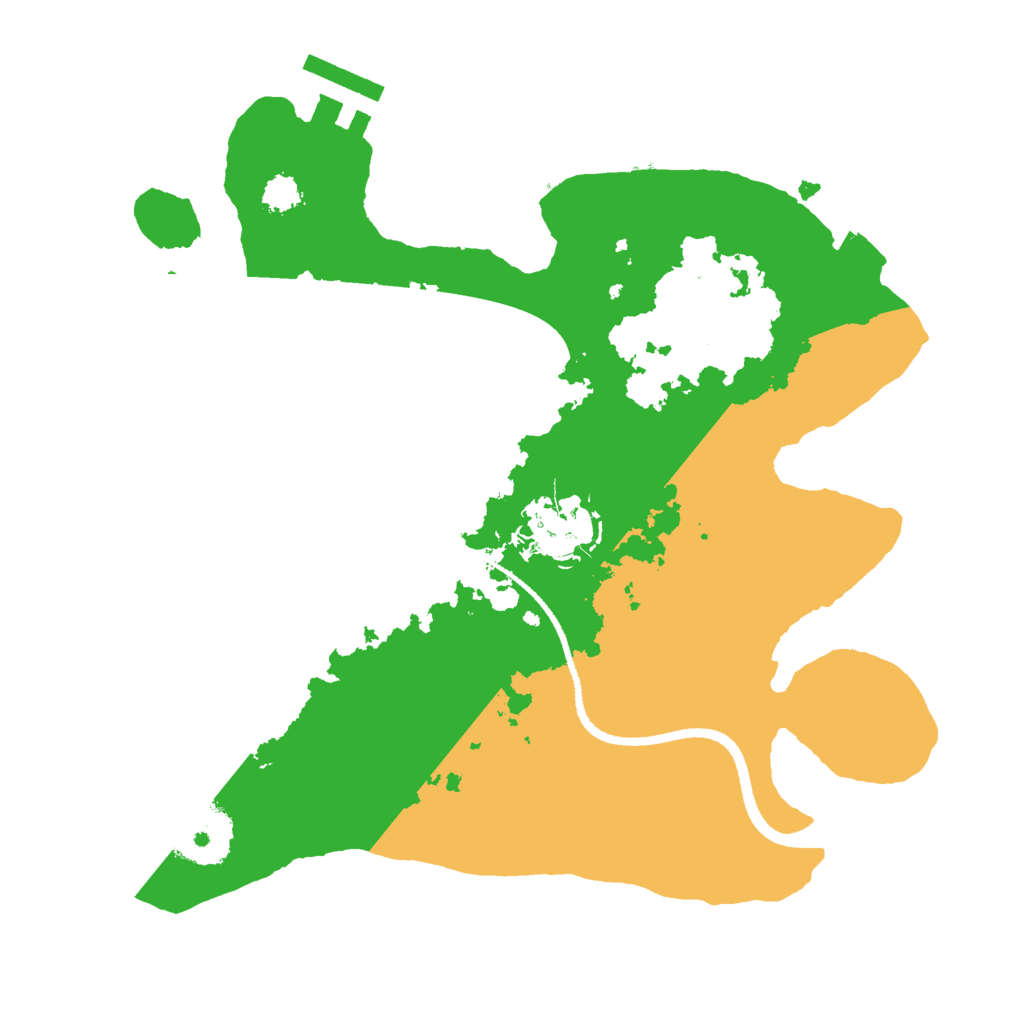 Biome Rust Map: Procedural Map, Size: 2500, Seed: 890731996